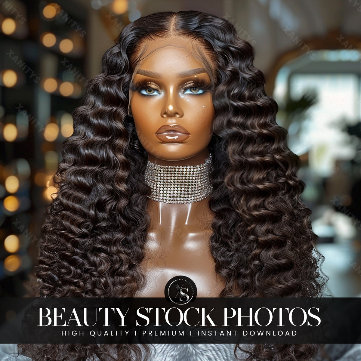 Lace Wig Salon Glamour Stock Photos