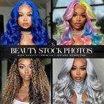 Black Woman Lace Wig Stock Photos | Volume 5