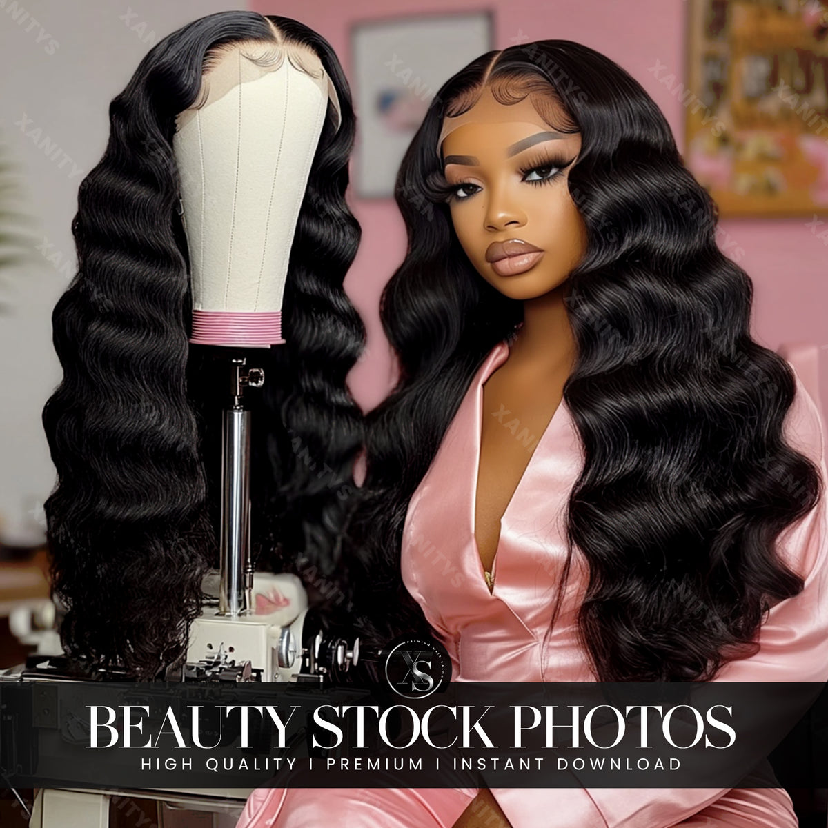 Wig Hair Stock Photos | Black Women Stock Photos