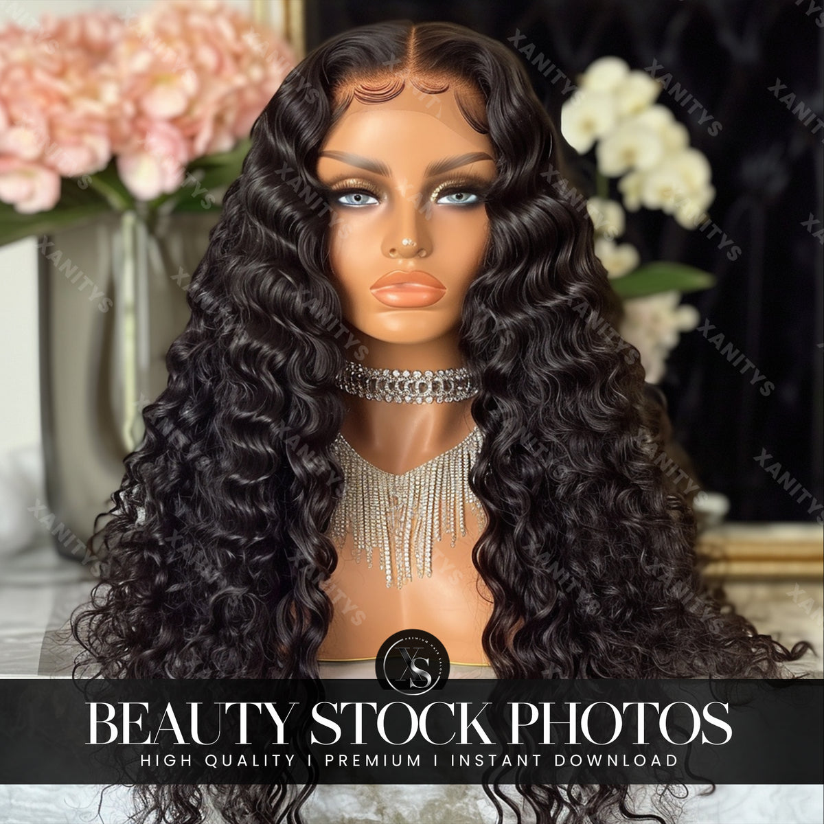 Lace Wig Stock Photo Mega Pack