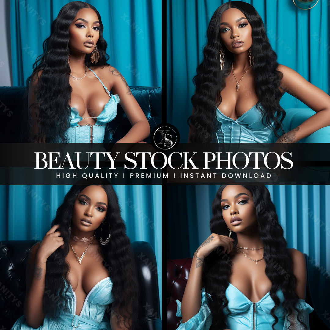 Turquoise Glam Stock Photos