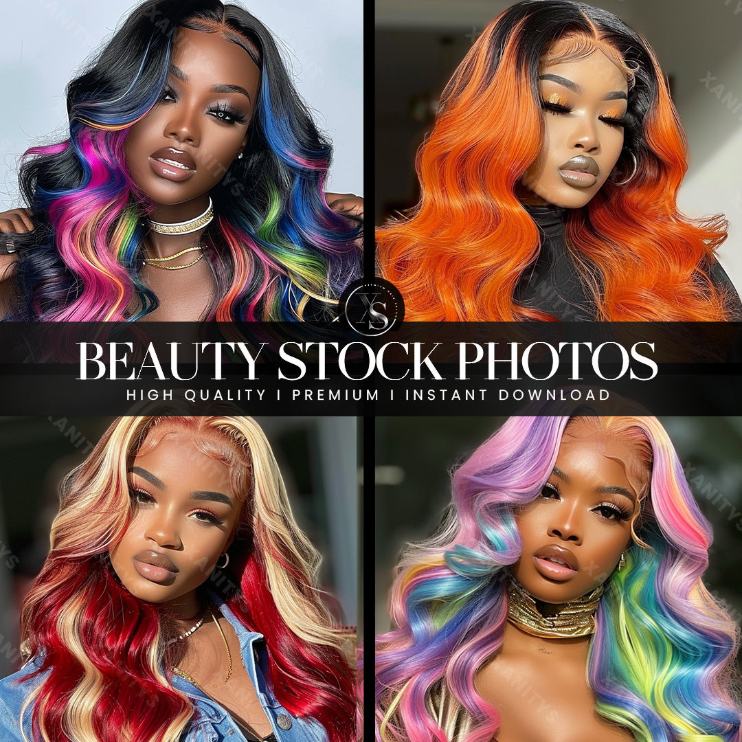 Black Woman Lace Wig Stock Photos | Volume 1