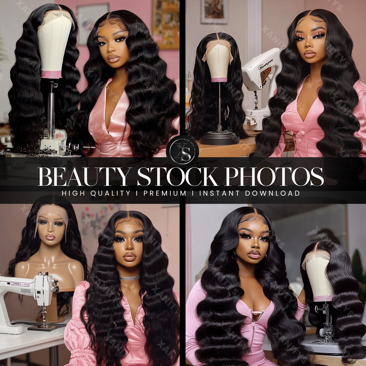 Wig Hair Stock Photos | Black Women Stock Photos