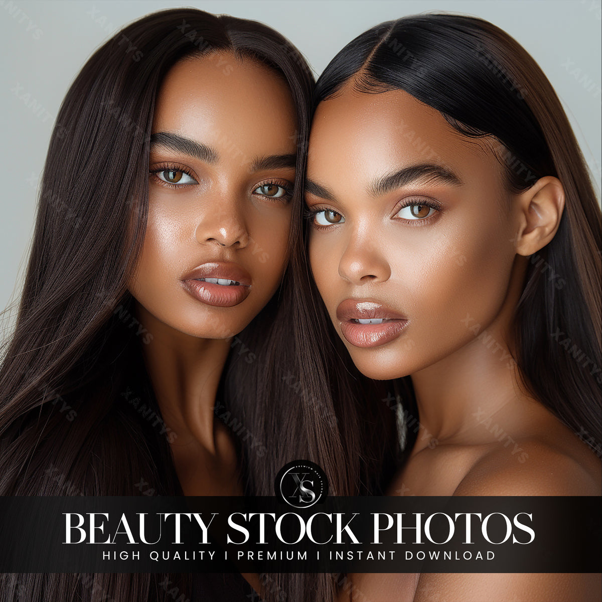 Skincare Duo Stock Photo