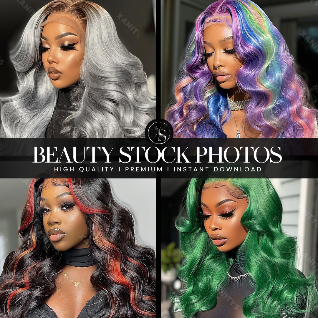 Black Woman Lace Wig Stock Photos | Volume 7