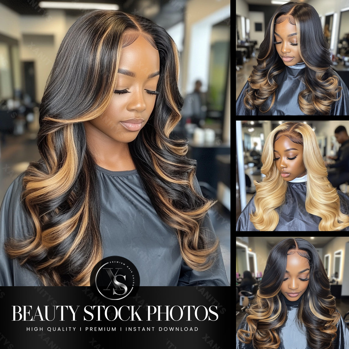 Highlight Hair Stock Photos | Black Women Stock Photos