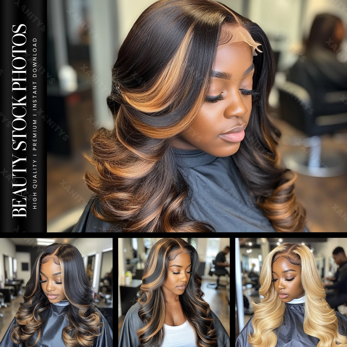 Highlight Hair Stock Photos | Black Women Stock Photos