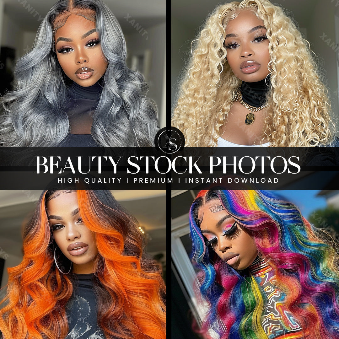 Black Woman Lace Wig Stock Photos | Volume 2