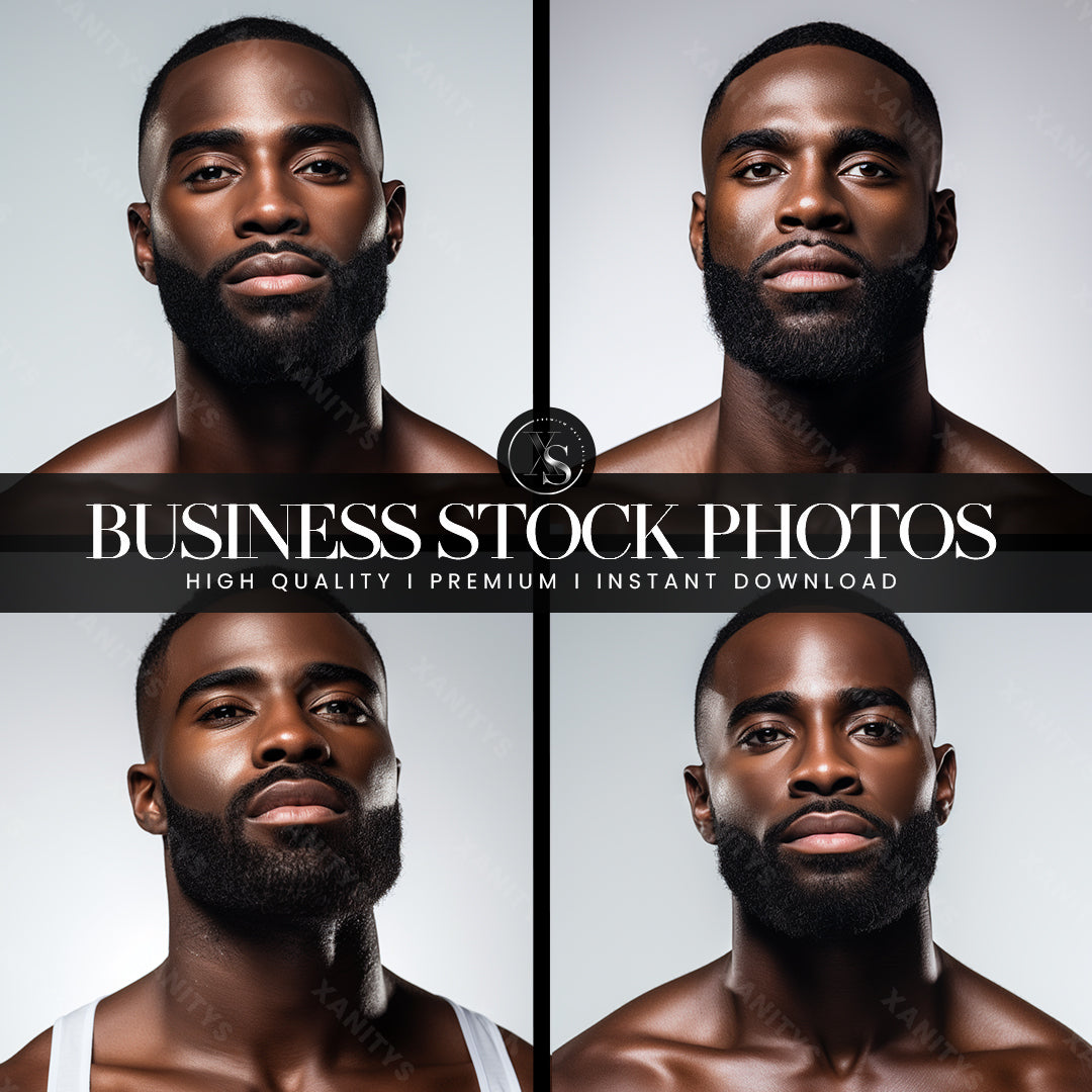 Men's Skincare Stock Photos | Black Men Beard Care Stock Photos