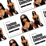 Clothing website banners made with editable canva banners.