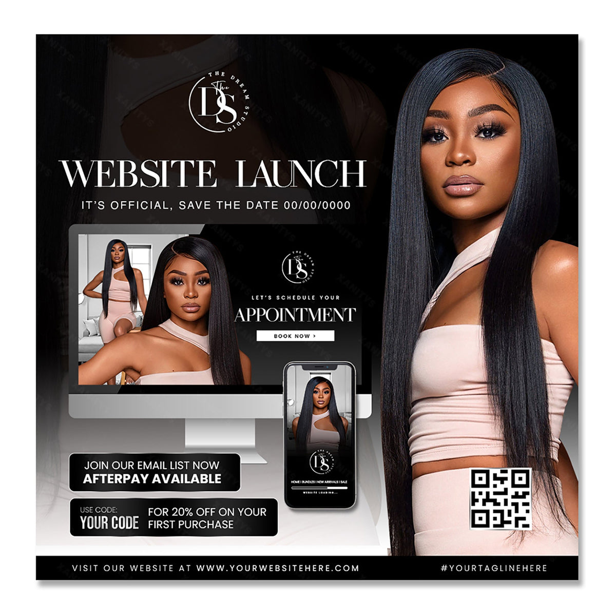 Website Launch Flyer | CUSTOM Client Listing