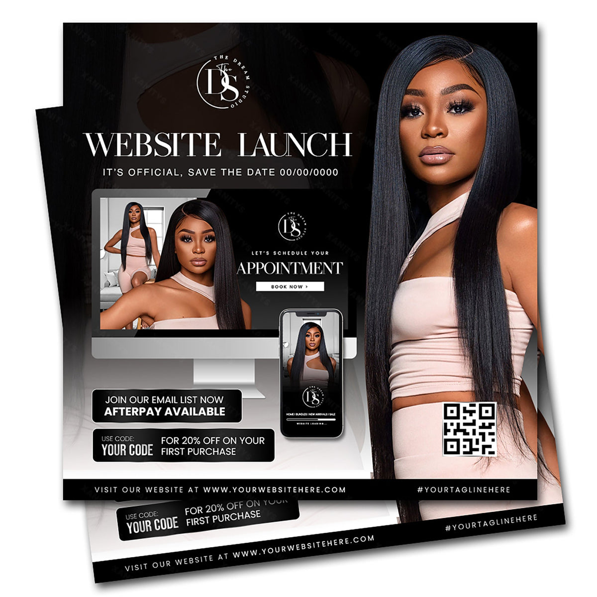 Website Launch Flyer | CUSTOM Client Listing