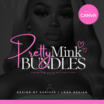 DIY Hair Logo Template - Customizable Hair Logo Design for Business Branding | 'Pretty Mink'