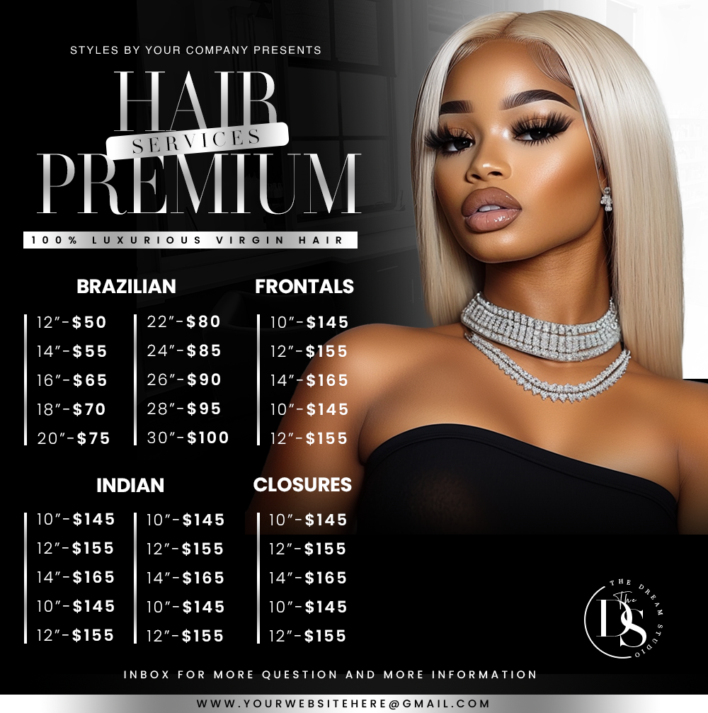 Hair Extensions Price List | CUSTOM