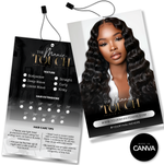 DIY Hair Extensions Hang Tag Template
