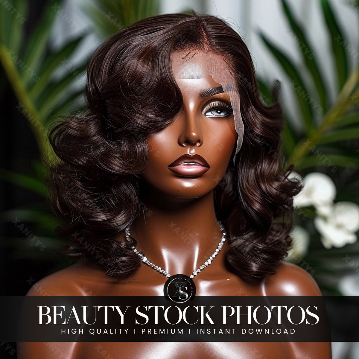 Luxe Wig Stock Photo