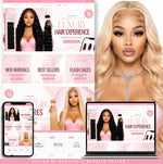 Hair Website Template, Hair Website Design, Hair Shopify Theme