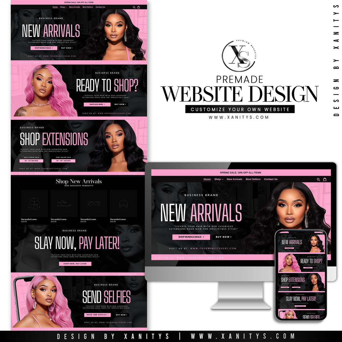 DIY Hair Website Template