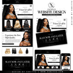 DIY Hair Extensions Website Package - 'Couture'