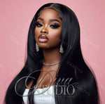 Solo Straight Hair Stock Photo