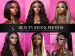 Beauty Hair Wigs Stock Photos
