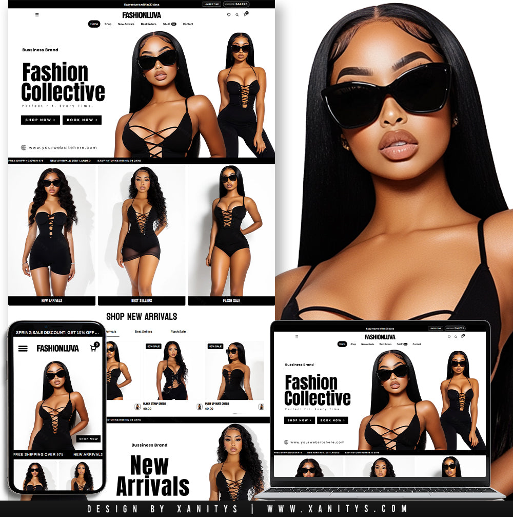 Clothing Shopify Theme homepage for fashion boutiques
