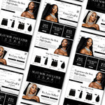 Hair Extension Website Template featuring a responsive Shopify homepage layou