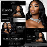 Hair Website Template for hair extension brands built with Shopify.