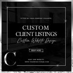 CUSTOM - Client Listing | Custom Poster Design
