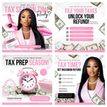 Tax Flyer, Tax Preparation Flyer, Tax Season Flyers, Accounting Flyer, Tax Prep Flyer, Canva Template, Editable Tax Flyer Tax templates