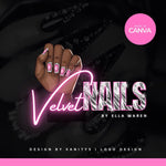 DIY Nail Logo Template – Editable Canva Logo for Nail Techs, Salons & Beauty Brands | Premade Business Logo | Velvet Nails