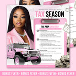 Tax Flyer, Tax Preparation Flyer, Tax Season Flyers, Accounting Flyer, Tax Prep Flyer, Canva Template, Editable Tax Flyer Tax templates