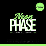 DIY Logo Template – Fashion & Beauty Logo Design | Boutique, Clothing Store, Hair, Nail, Lash Logo | Neon Phase