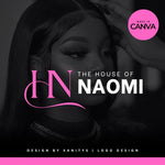 DIY Hair Logo Template – Hairstylist, Hairdresser & Hair Salon Logo Design | Editable Canva Beauty Logo | The House Of Naomi