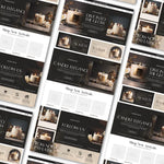 Candle Website Template Banners, DIY Candle Website, Candle Banners, Candle Business Branding, Canva Candle Banners, Soy Candles Marketing