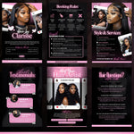 Acuity Scheduling Template, Hair Stylist Acuity Scheduling Template, Hair Salon Website, Hairstylist Website, Acuity Canva Template