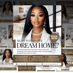 Realtor Flyer Templates, Editable Real Estate Marketing (Canva PDF)