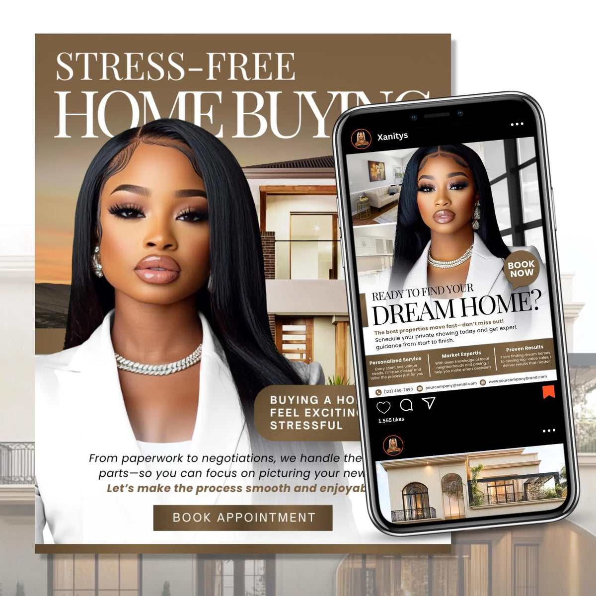 Real Estate Flyer, Realtor Flyers, Real Estate Templates, DIY Real Estate Canva Template,DIY Realtor Marketing, Realtor Branding