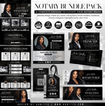 Notary Templates Bundle, Notary Logo, Notary Flyer, Notary Website, Notary Marketing, Mobile Notary Canva, Notary Invoice, Notary Business