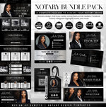 Notary Templates Bundle, Notary Logo, Notary Flyer, Notary Website, Notary Marketing, Mobile Notary Canva, Notary Invoice, Notary Business