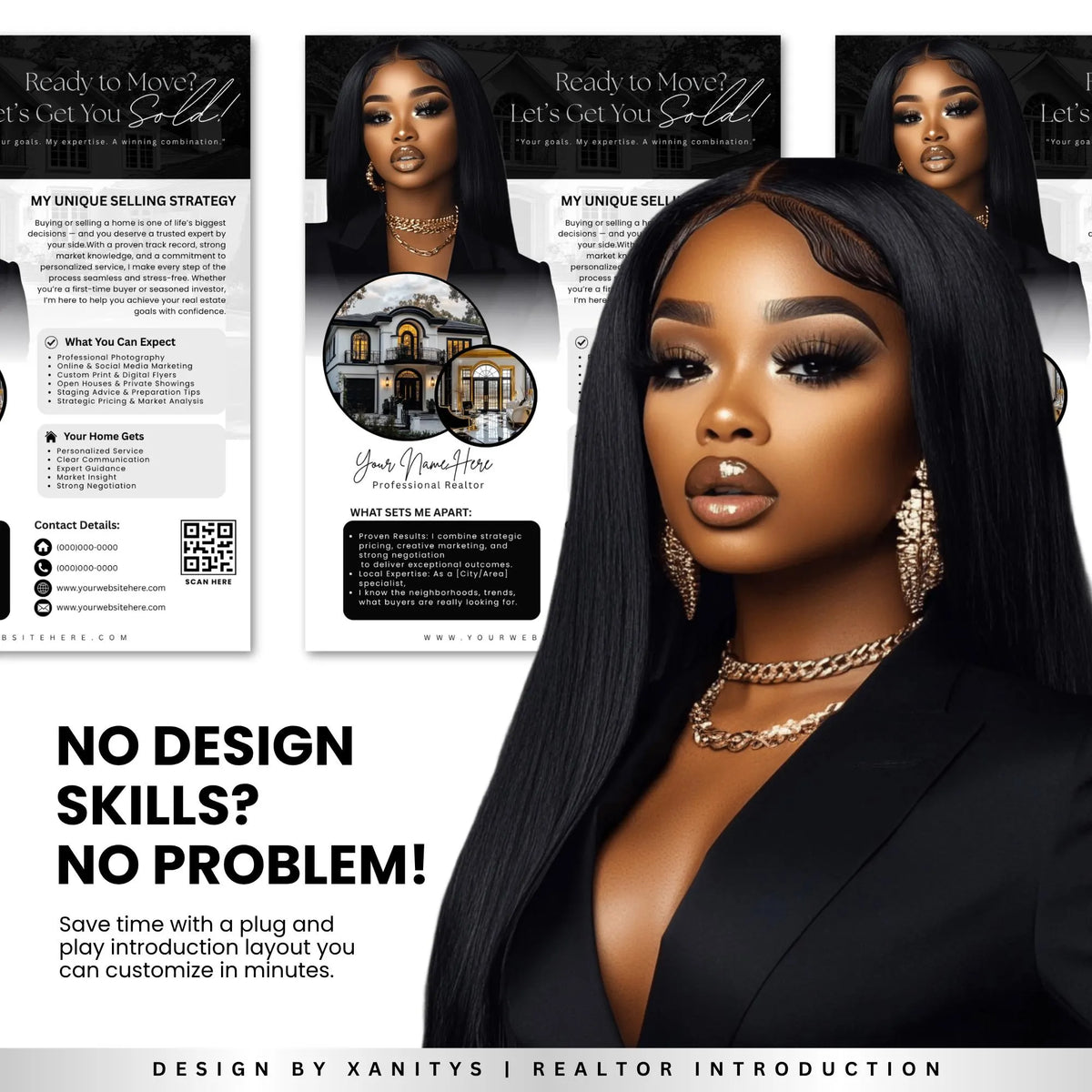 Real Estate Flyer, Realtor Introduction Letter,Realtor Flyer, Real Estate Marketing, Realtor Canva, Real Estate Templates