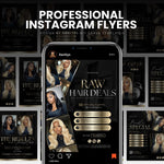 Hair Flyer, Hair templates, Hairstylist flyer, Hair Salon Flyer, Booking Flyer, Editable Canva Template