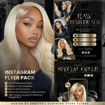 Hair Flyer, Hair templates, Hairstylist flyer, Hair Salon Flyer, Booking Flyer, Editable Canva Template