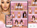 Mobile website banners for a Shopify hair brand store.