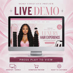 Hair Website Template, Hair Website Design, Hair Shopify Theme
