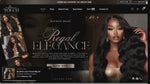 Hair website template preview for Shopify theme.