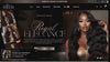 Hair website template preview for Shopify theme.