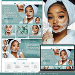 Skincare website template for Shopify themes designed for skincare brands.