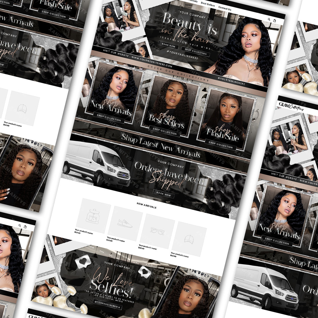 Hair Website Design | Lace Wig Website Design | Shopify Theme Store