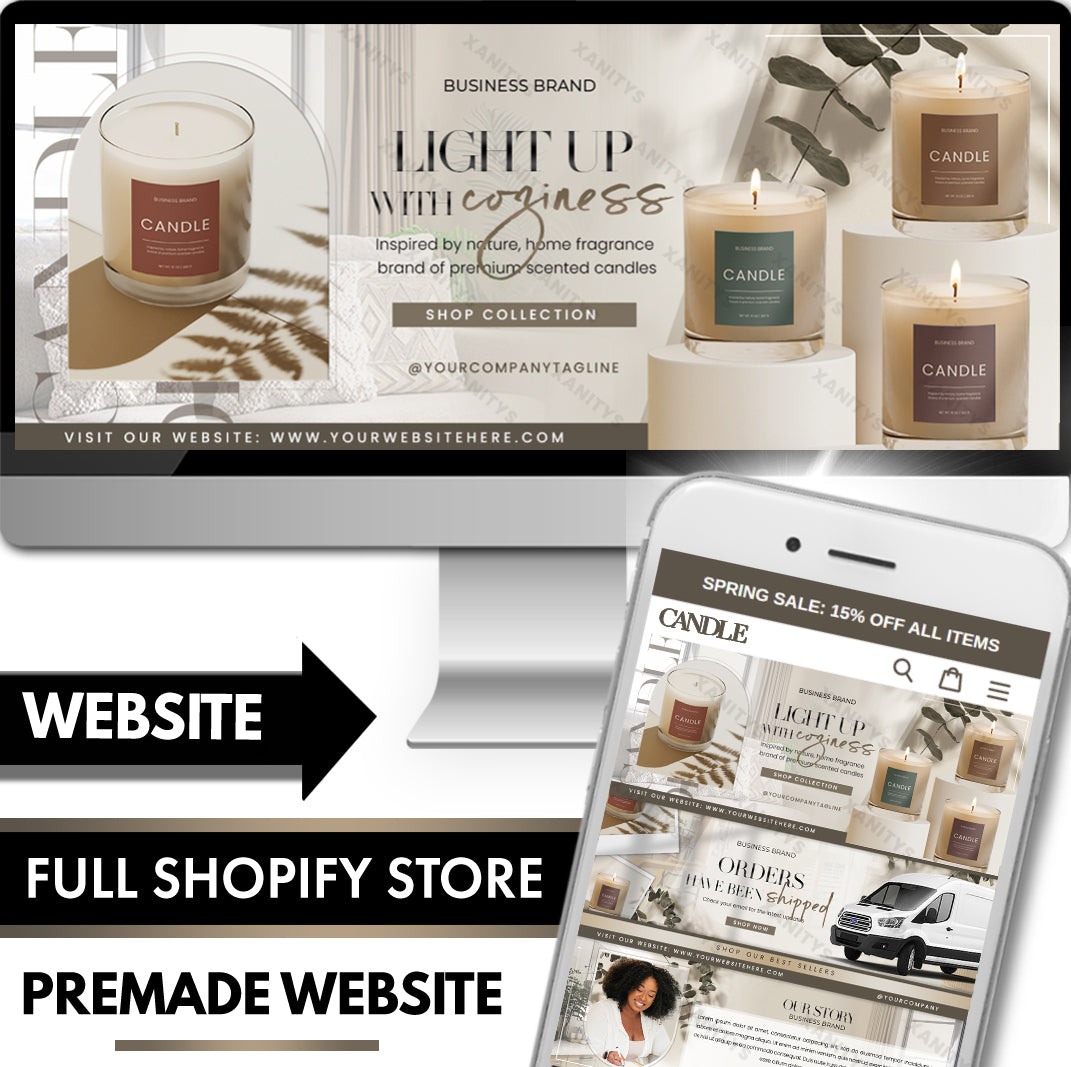 Candle Website Design Premade Shopify Theme Store